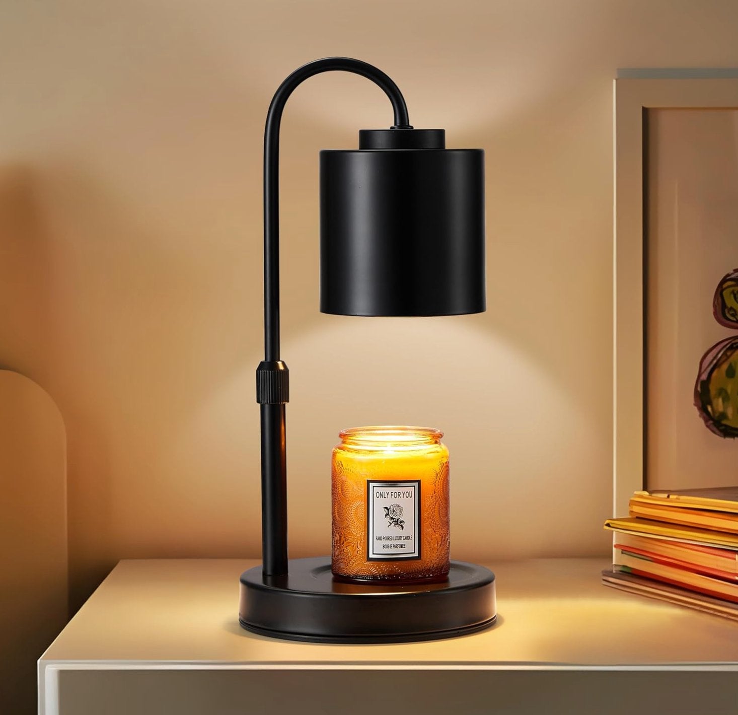 Modern Candle Lamp in Matte Black - HER Home Design Boutique